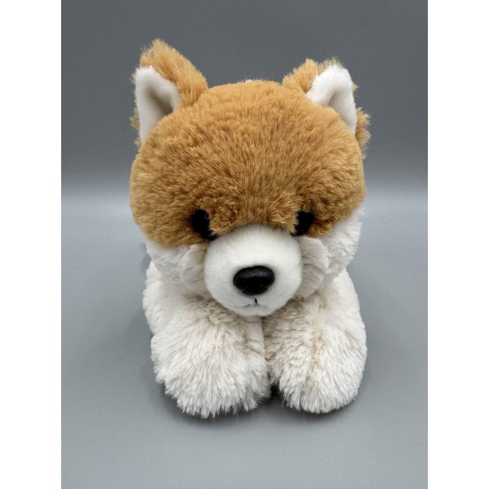 Aurora Flopsie Peanut Pom Dog Puppy Laying Flat 12" Stuffed Animal